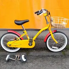 宮崎県にて引き取り限定　美品　子供用　16インチ　自転車　補助輪付きのサムネイル