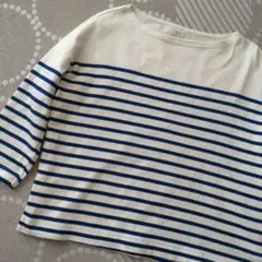 超美品☆無印ストライプカットソー大きめ目S