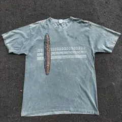 グレー サーフボード プリント Tシャツ　crazy shirt