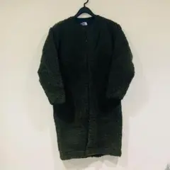 ノースフェイスパープルレーベル ウールボアフリースロングコート 黒 WS