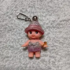 キューピーちゃん キューピー人形 ストラップ LOVE 平成レトロ ニット