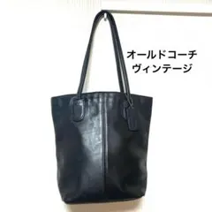 Rare Old COACH Tote bag Leather Black