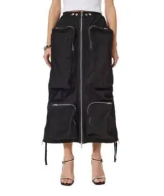 diesel ロングスカート ジップディテール スリムフィッy2k