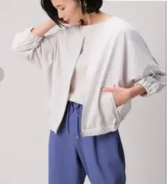 新品 グラシアルッソ ジップアップ ドルマン ブルゾン L