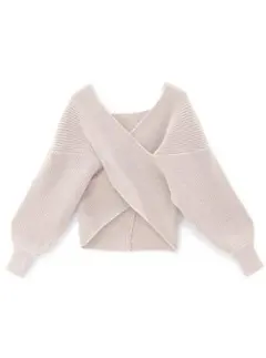 GRL カシュクールニットトップス mb1515