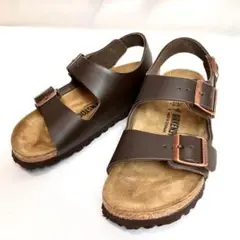 値下 BIRKENSTOCK サンダル ダークブラウン 38 - メルカリ