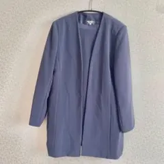 【New Look 】ノーカラージャケット15AR パープル　ジャケットスカート