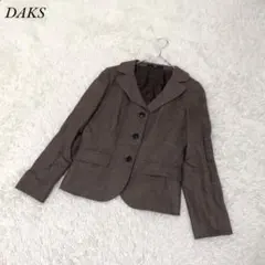 DAKS ロロピアーナ テーラードジャケット L ブラウン系 ツイード ボタンのサムネイル