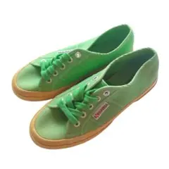 希少カラー スペルガ SUPERGA クラシック グリーン キャンバススニーカー