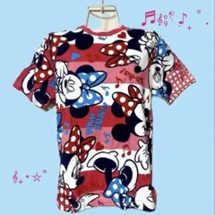 ディズニー Disney Tシャツ ピンク ミニー みにーちゃん 半袖 S