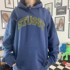 stussy chenille arch applique hoodie
