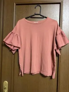 NAVY フリル袖 カットソー 半袖 ピンク系 トップスのサムネイル