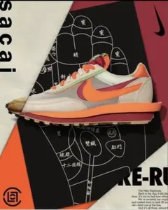 CLOT Sacai Nike LDWaffle Orange Blazeのサムネイル