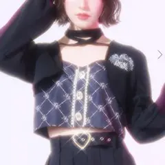アンクルージュ Ank Rouge モノグラムビスチェ ビスチェ ブラック 黒