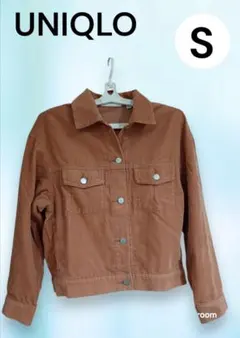 【ユニクロ】 コーデュロイリラックスジャケット オレンジ S アウター ㉕