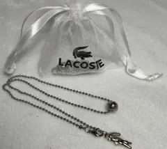【新品未使用】LACOSTE ネックレス ボールチャーム ワニロゴのサムネイル