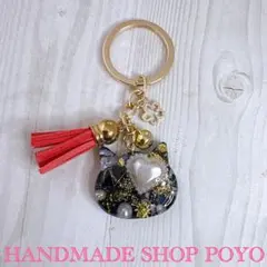 かわいい♡『黒猫キーホルダー』お守り