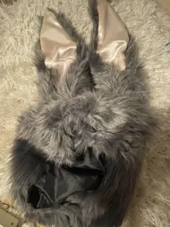 グレー うさぎ 被り物