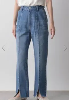 【新品】LOWRYSFARM スリットデニムパンツ Sのサムネイル