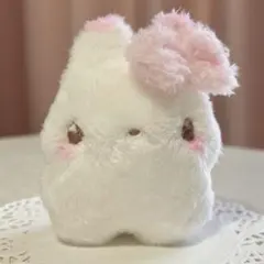 もふもふうさぎのぬいぐるみ₍ᐢ.ˬ.ᐢ₎ 「ふわりちゃん」1点もの ハンドメイド