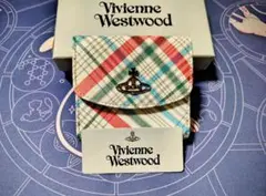 Vivienne Westwood チェック柄三つ折り財布
