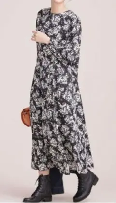 nano universe ナノユニバース　花柄ワンピース　36サイズ