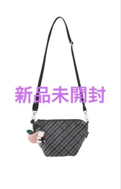 【新品】新作 黒系ファミリアチェック ファミリア舟型ポシェットfamiliar