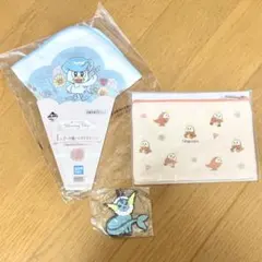 ポケモングッズ ハンドタオル ポーチ ラバーストラップ