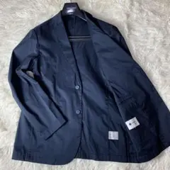 洗える刺繍ロゴ MIZUNO ミズノ テーラードジャケット ネイビー 春夏 XL