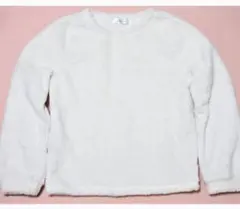 白いボア　トップスM ★☆★