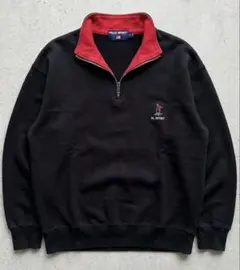 ポロベア ポロスポーツ ハーフジップ スウェット 黒 90s 00sのサムネイル