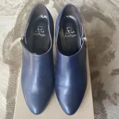 HIMIKO ブーティー　ネイビー　23センチ