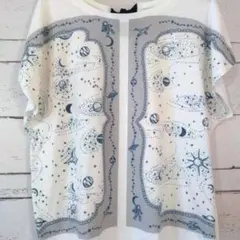 【キルキー】宇宙柄　リボン付き　Tシャツ