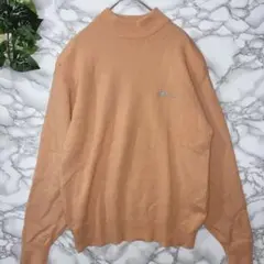 U.S. POLO ASSOCIATION オレンジ セーター M 肩パット付き