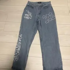 XLARGE グラフィティ デニムパンツ ライトブルー 30インチのサムネイル