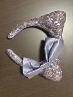 紫色スパンコールカチューシャ