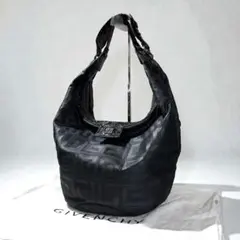 ジバンシー 4Gロゴ ホーボー ワンショルダー バッグ ブラック ビンテージ