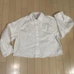 人気のUNIQLO C コットンコクーンシャツ　Mサイズ