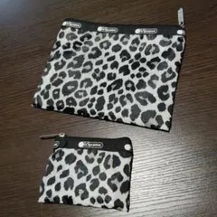 LESPORTSAC eclat4月号付録 レオパード柄ポーチ2点　お値下げ