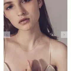 ete K18PG ミラーカットチェーン ネックレス　指原莉乃　さっしー　華奢