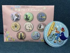 スタジオジブリ 缶バッジ 自転車　ジブリパーク　刺繍缶バッチ　魔女の宅急便のサムネイル