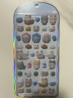 【正規品】コットンパフィーシール　ネコ