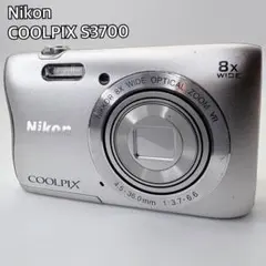 動作品】Nikon COOLPIX S3700 シルバー Wi-Fi対応 - メルカリ