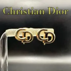 極美品✨　Dior　イヤリング　CD ロゴ　ラインストーン　希少　刻印　1395