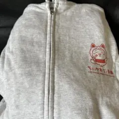 ちいかわ 猫キャラクター フルジップパーカー グレー