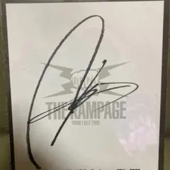 THE RAMPAGE 神谷健太 直筆サイン - メルカリ
