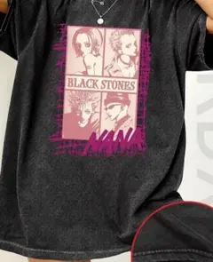 NANA　「BLACK STONES」デザイン　プリントTシャツ　Lサイズ