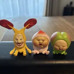 フィギュア　こびとづかん　おすわりマスコット3種