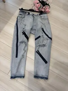 ハンガー付き●ドルチェ&ガッバーナ　ドルガバ　ダメージデニムパンツ●