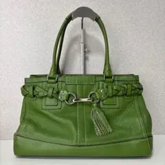 希少色 コーチ COACH トートバッグ ブルー キャリーオール F11200